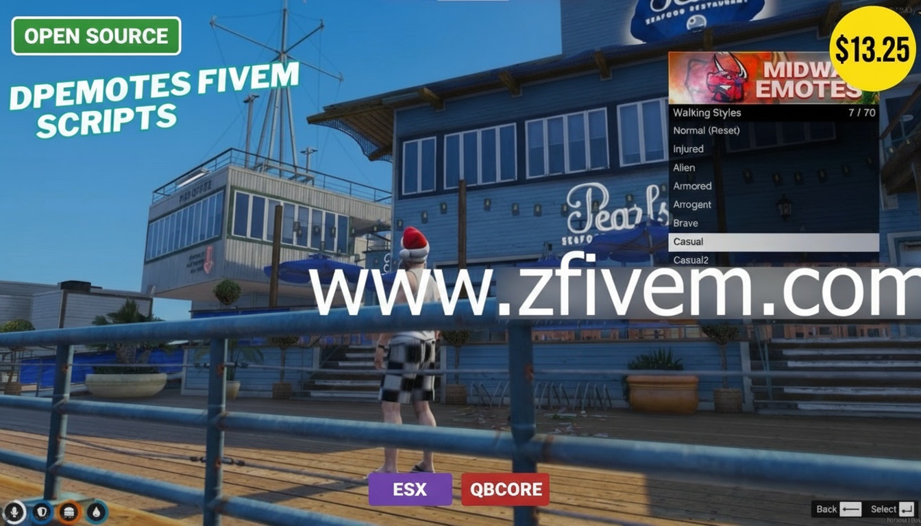 Esx Dpemotes Script | Best Open Source Emote System & Animation Script