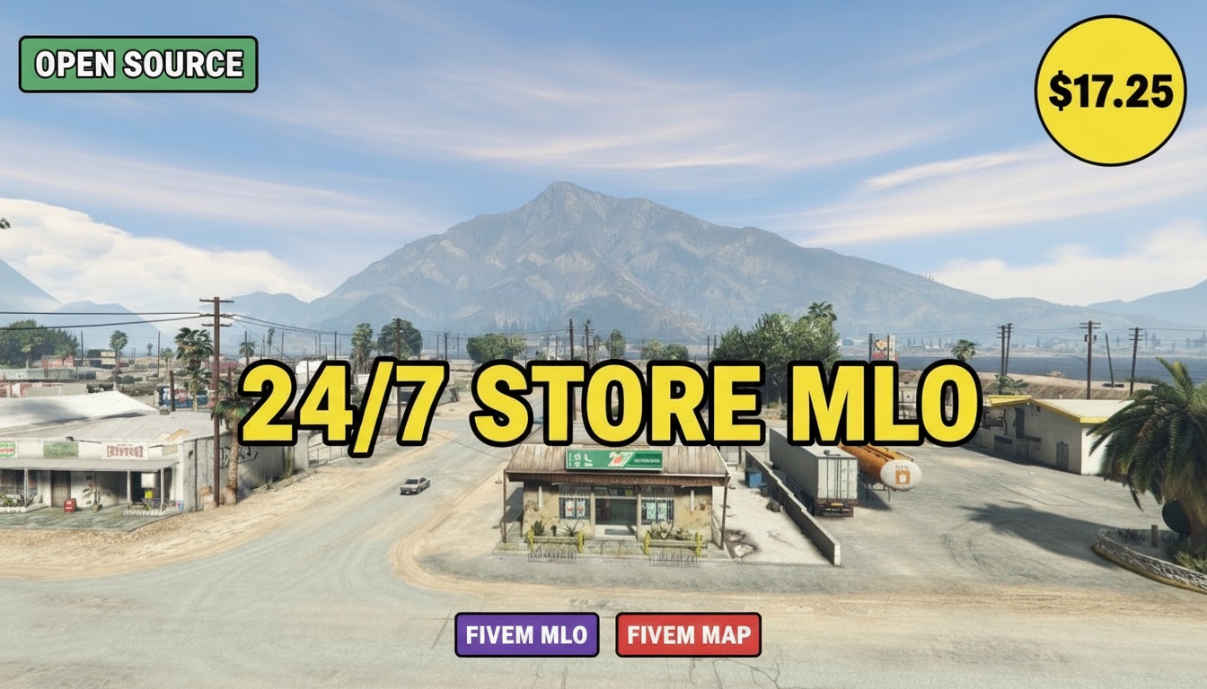 Fivem 24/7 MLO | Best Open Source Convenience Store Interior