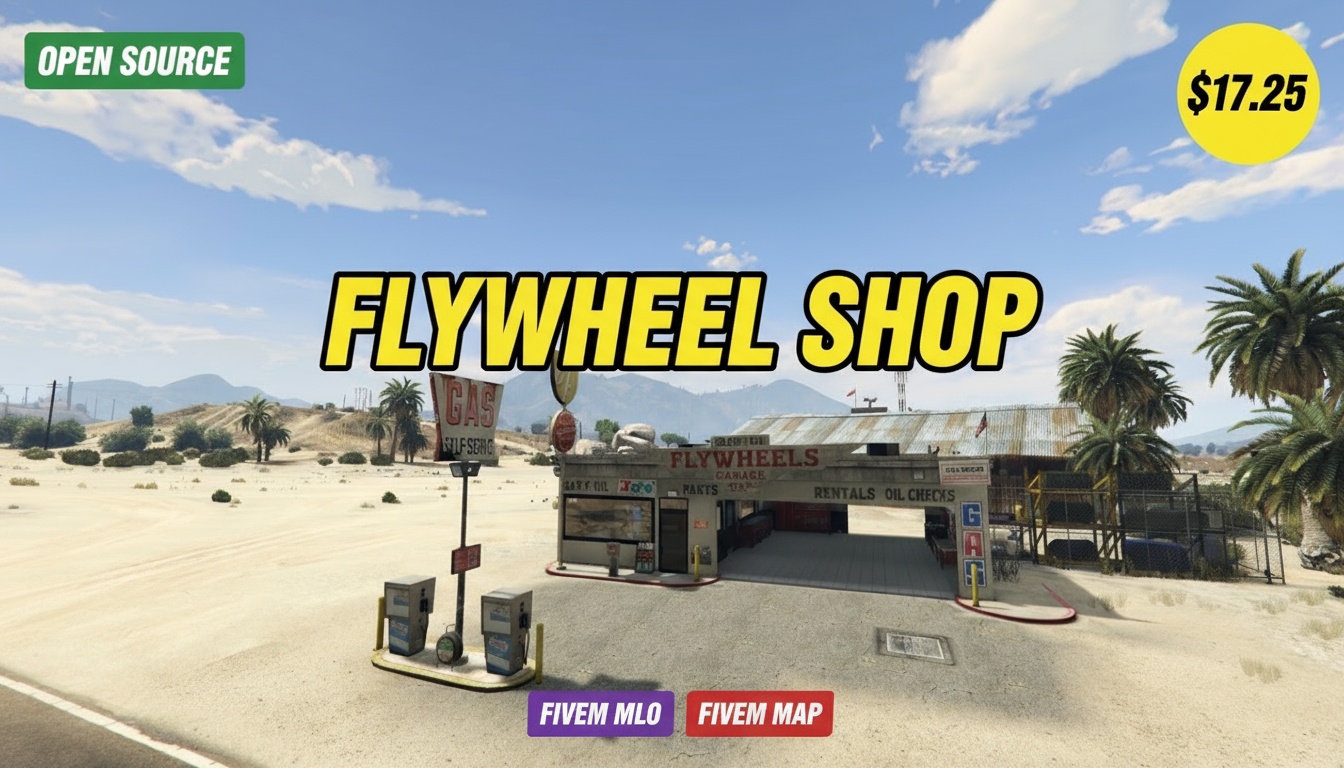 Fivem Flywheel Mechanic Shop MLO | Best Open Source Garage & Repair Shop