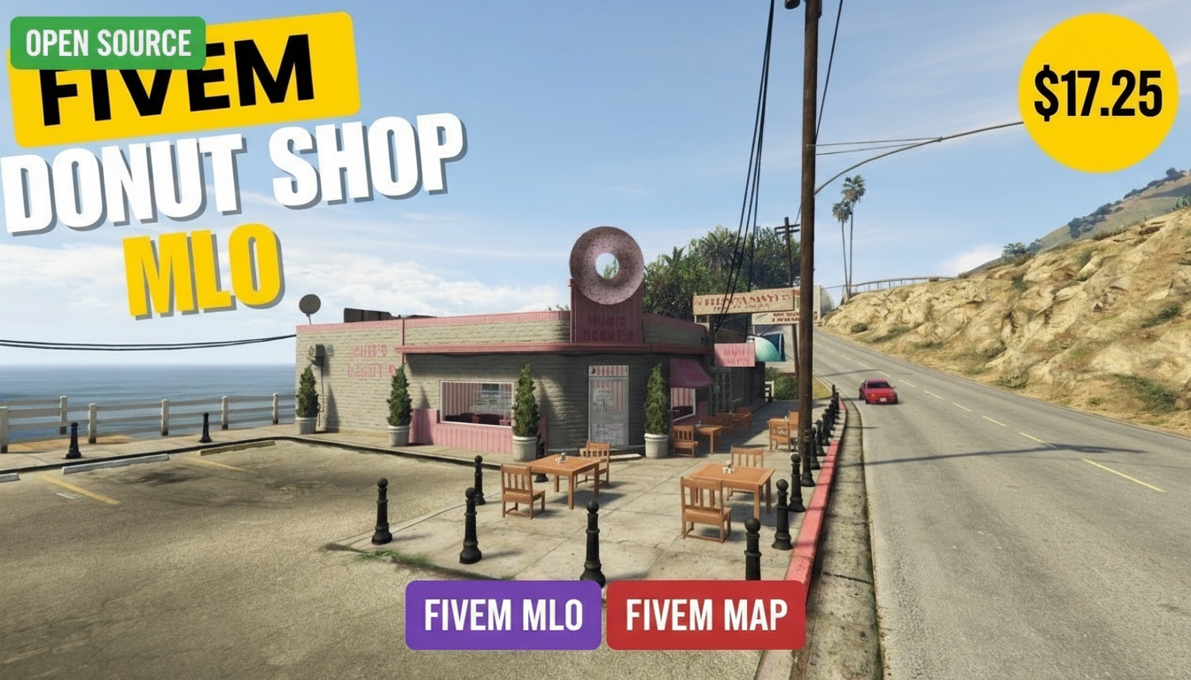 Fivem Donut Shop MLO | Best Open Source Donut Shop & Bakery MLO