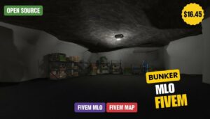 Bunker MLO Fivem | Best Open Source Underground Bunker & Secret Base MLO