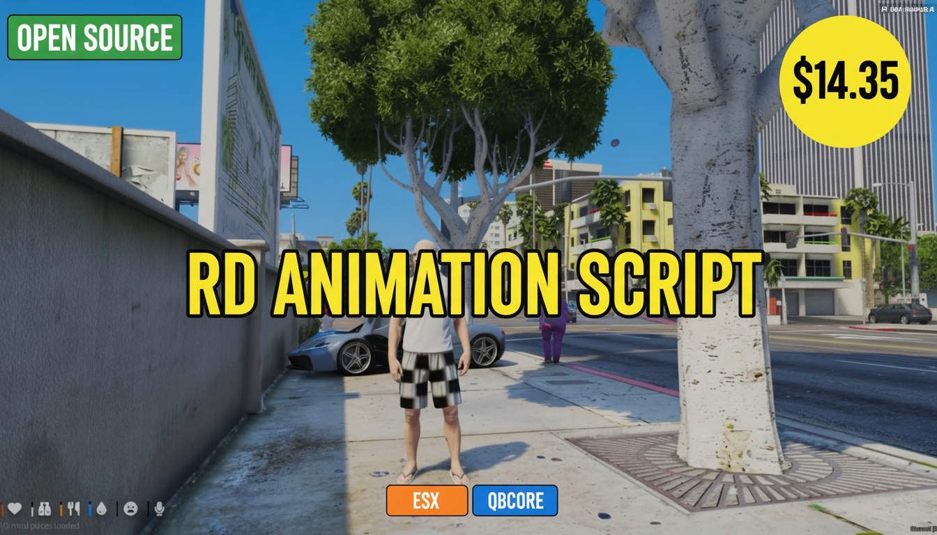 RD Animation Script FiveM | Best Custom Emotes & Animations